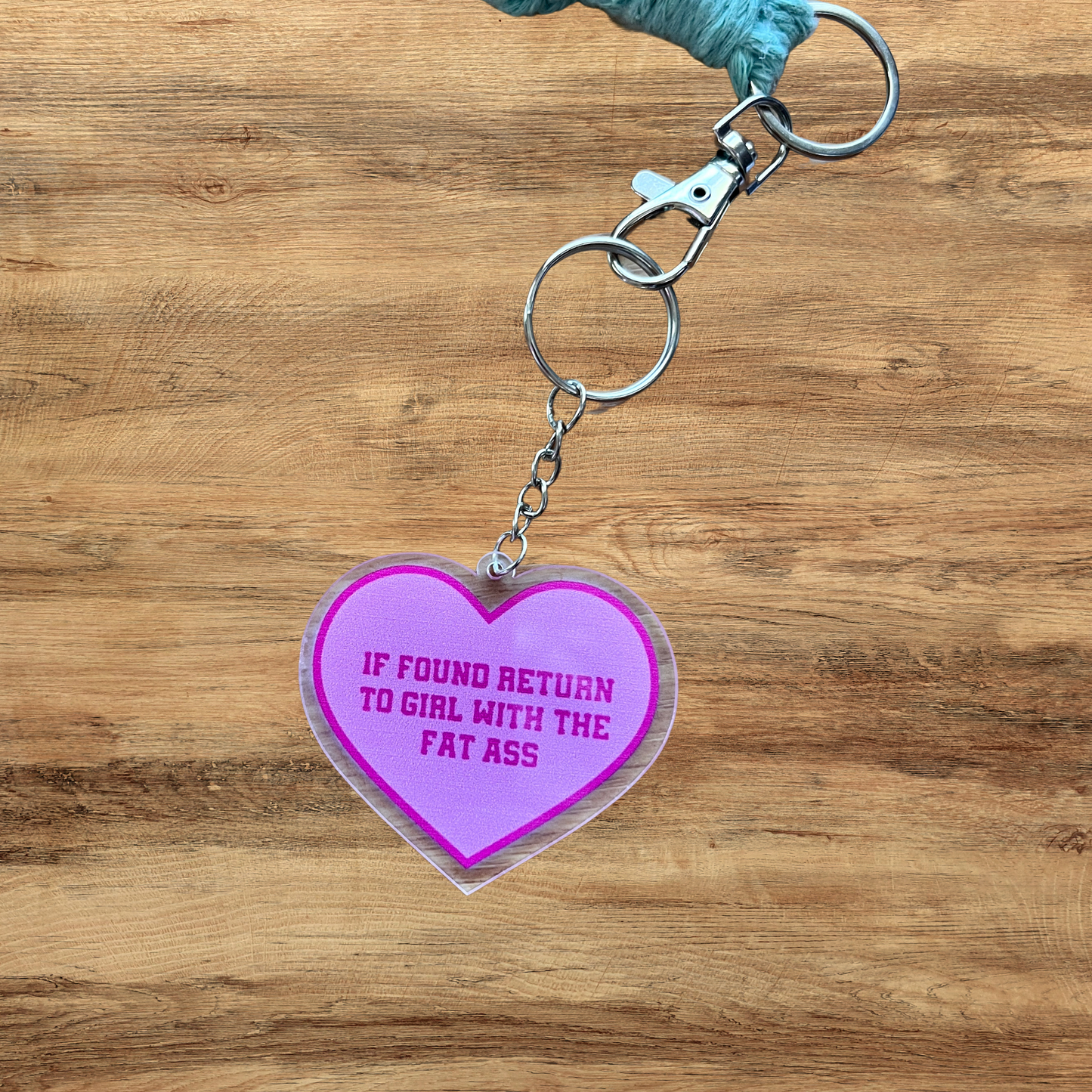 Please Return to the Girl Heart Keychain