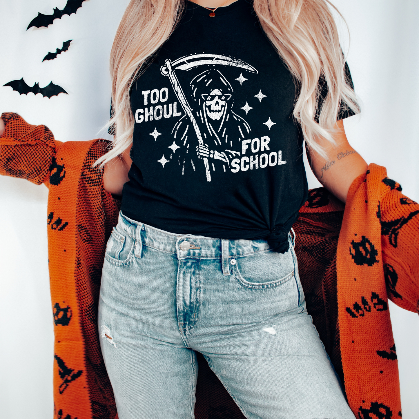 Too Ghoul For School Retro T Shirt