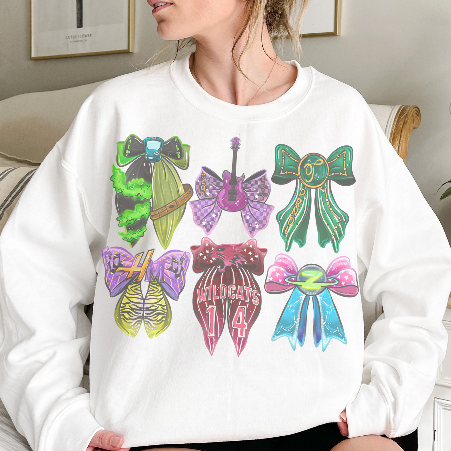 Throwback Bows Retro Sweatshirt or T Shirt