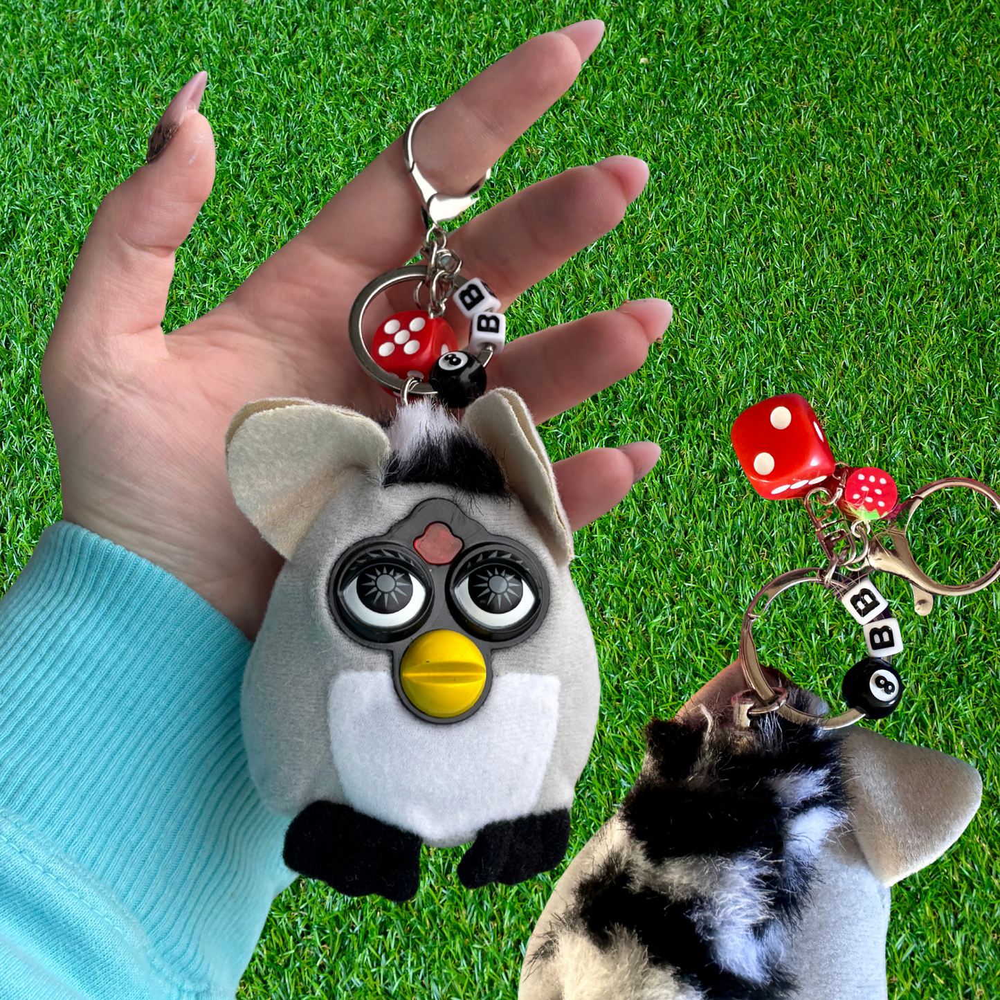 Nostalgic Vintage McDonalds Furby Toy Keychain 2000s