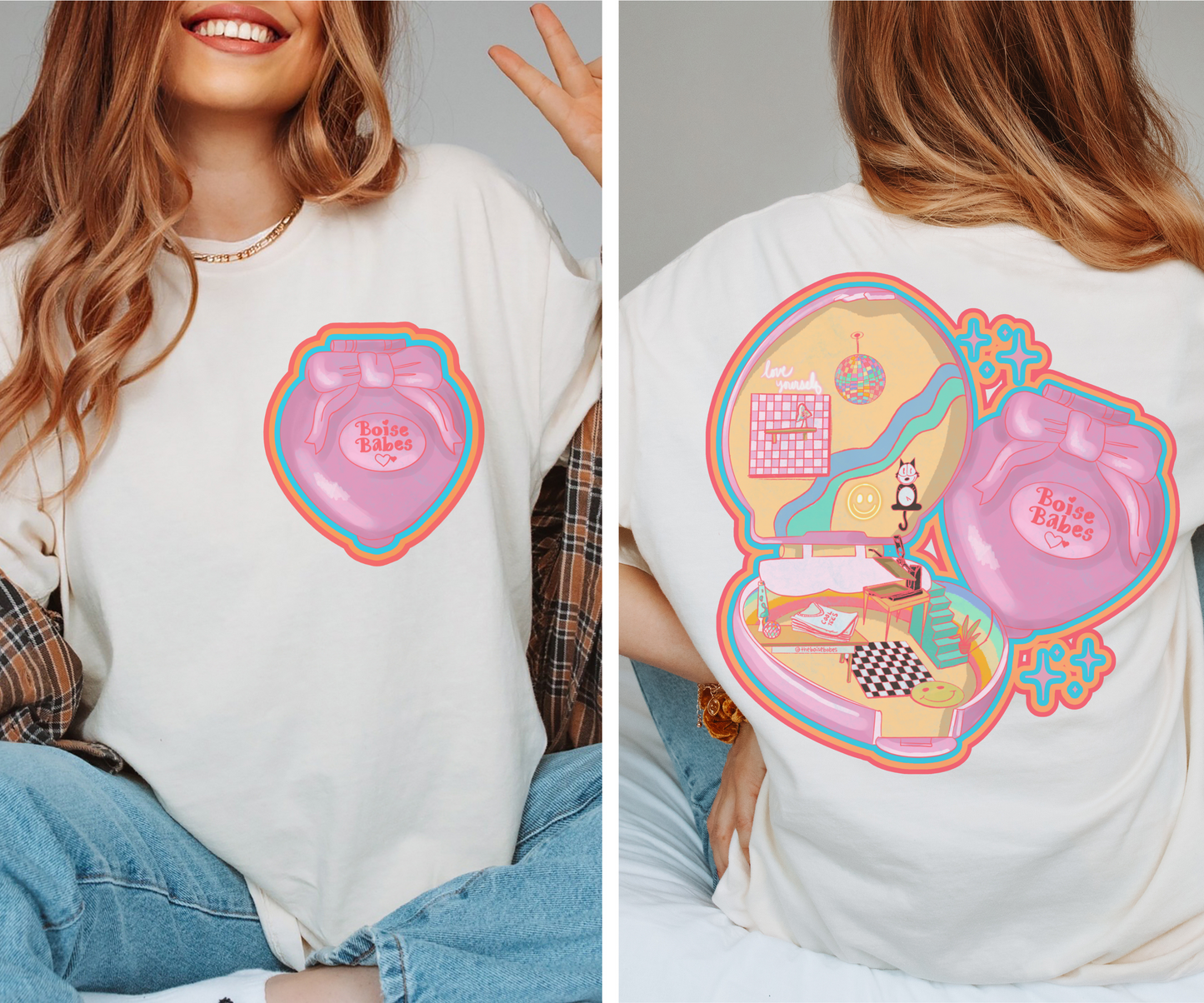 Boise Babe Pocket Retro T Shirt or Sweatshirt