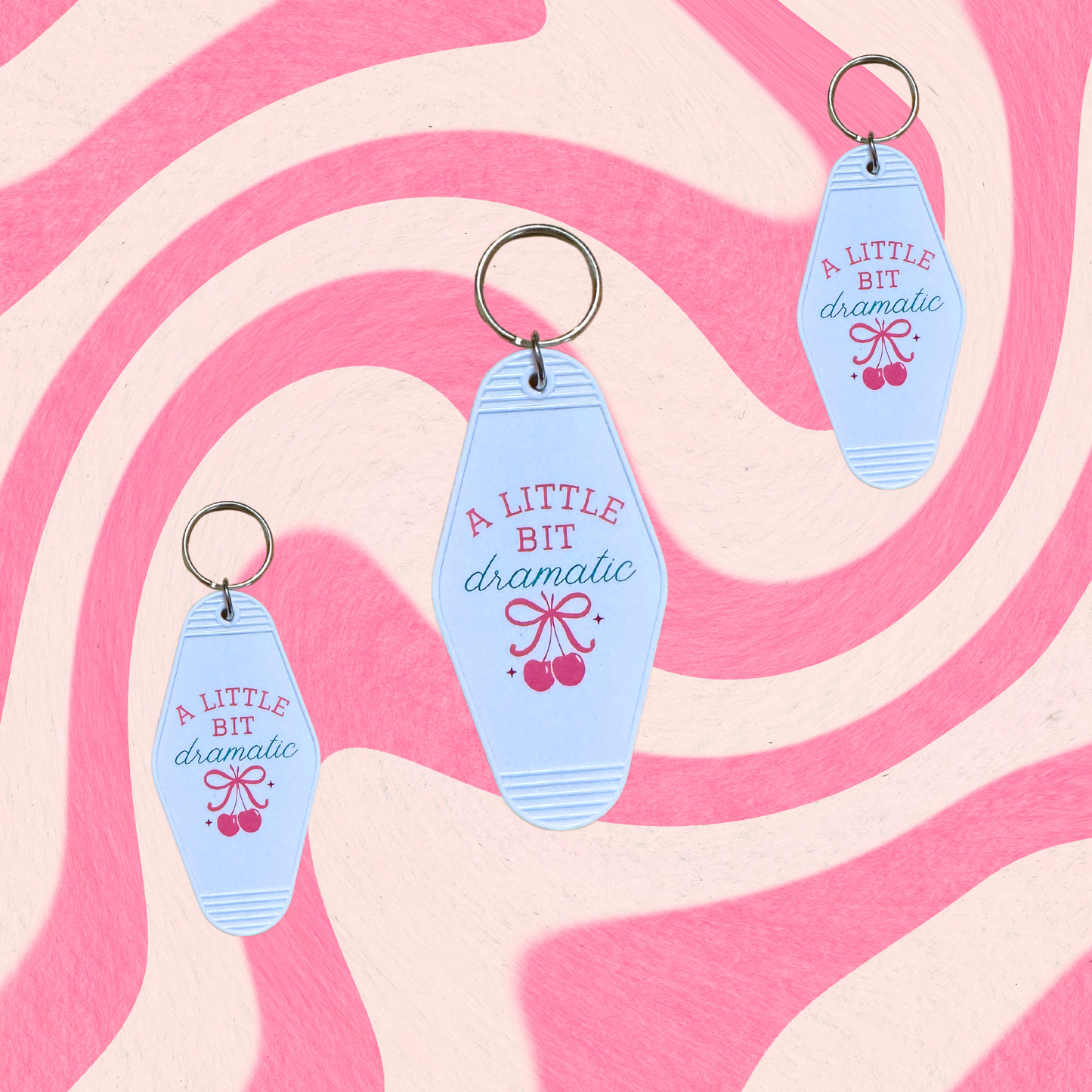 A Little Bit Dramatic Motel Keychain