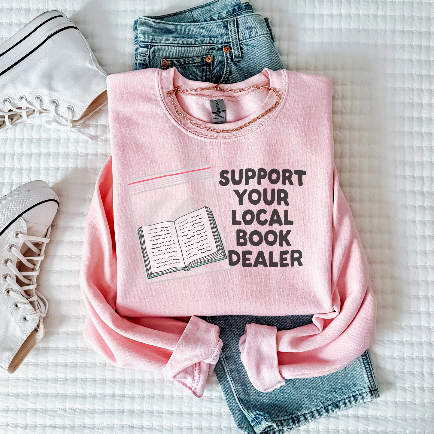 Support Your Local Book Dealer Retro Sweatshirt or T Shirt
