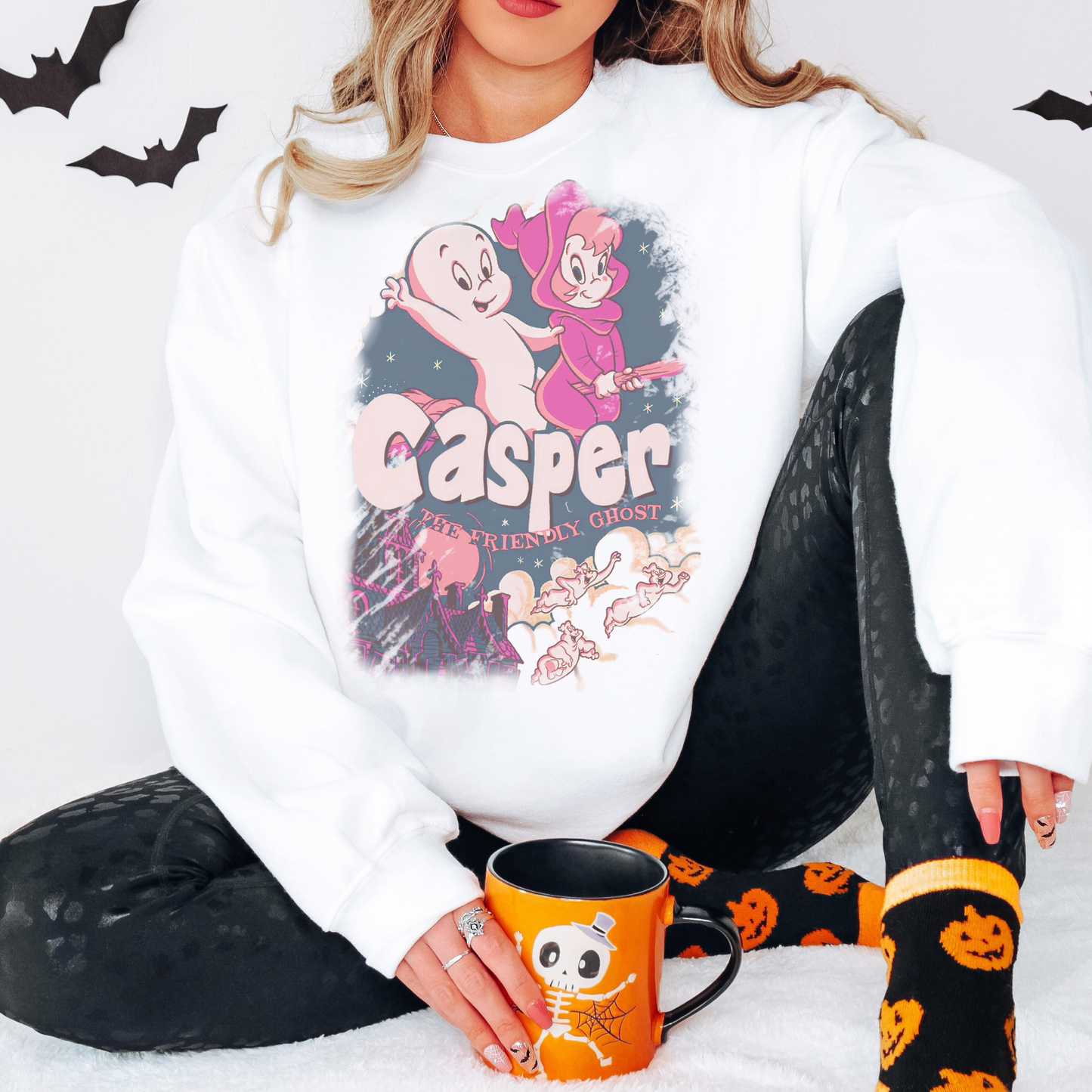 Ghost Retro Sweatshirt or T Shirt