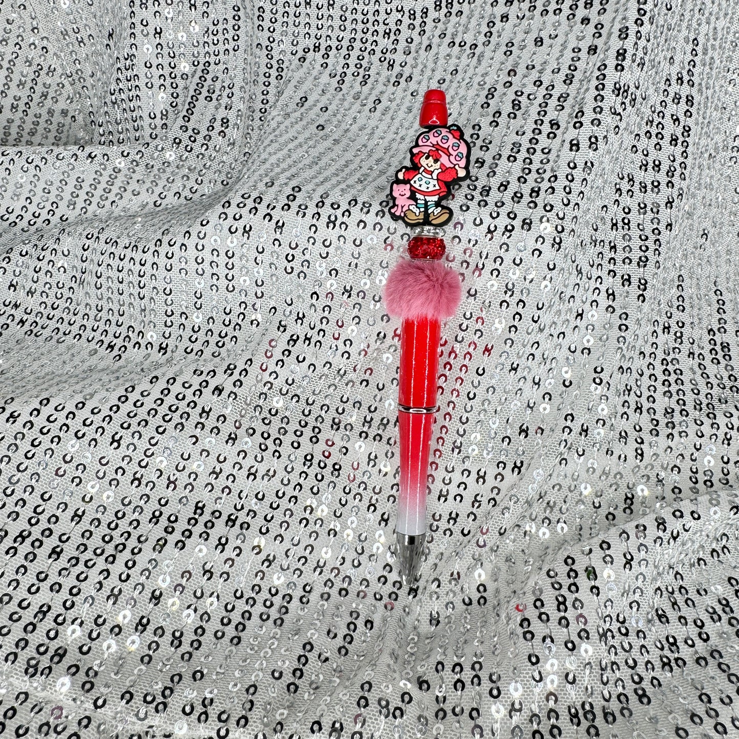 Strawberry Beaded Pen