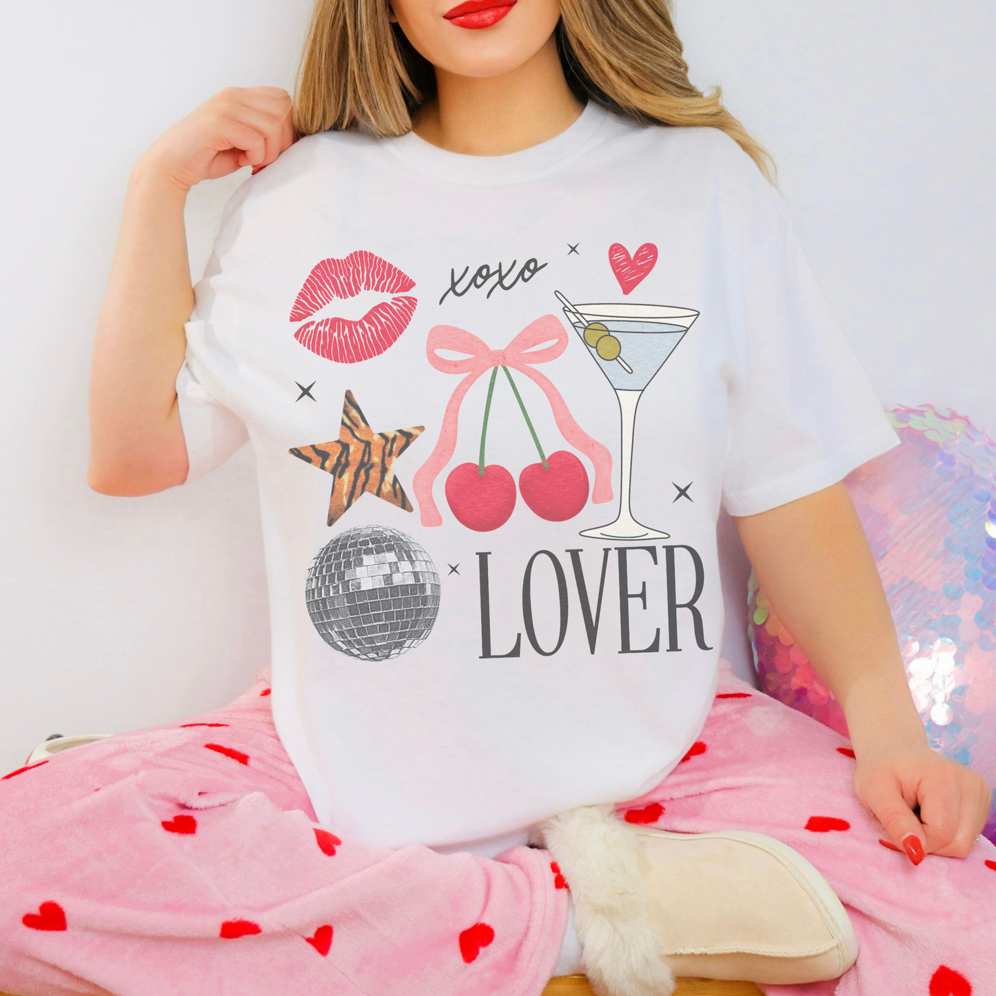 Retro Love Collage Sweatshirt or T Shirt