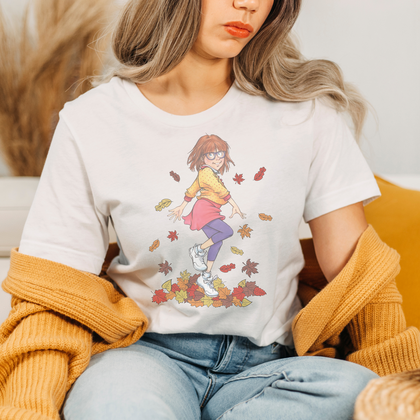 Fall Book Retro Sweatshirt or T Shirt