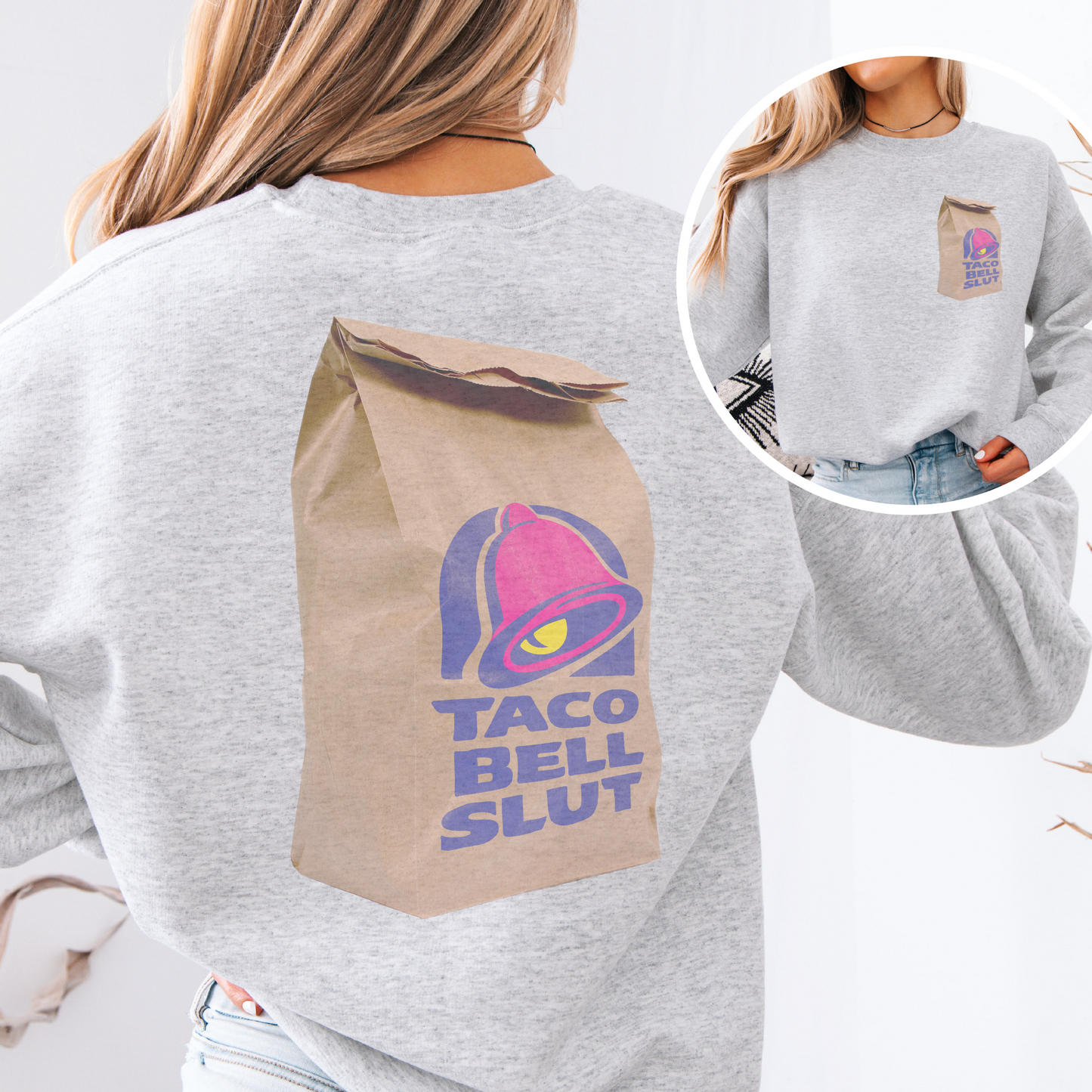 Taco Slut Retro Sweatshirt or T Shirt