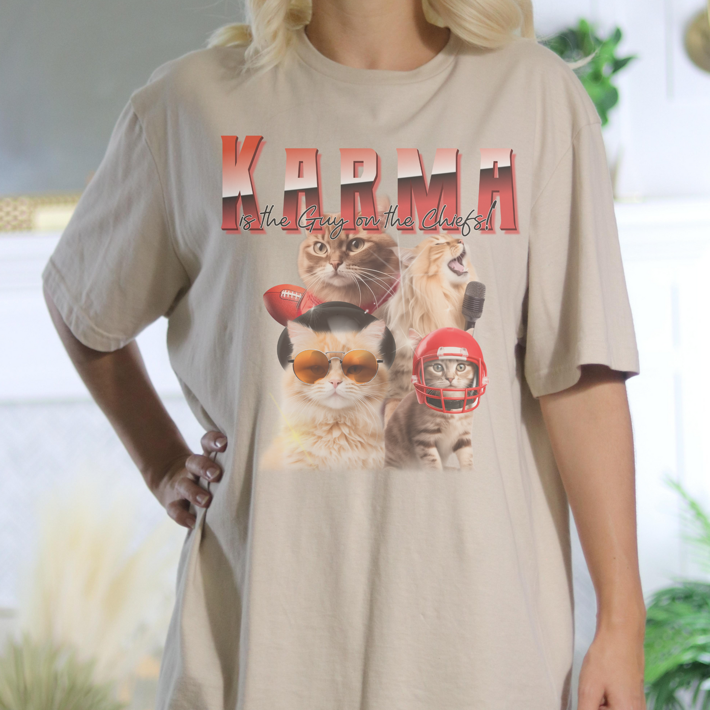Karma Retro Sweatshirt or T Shirt