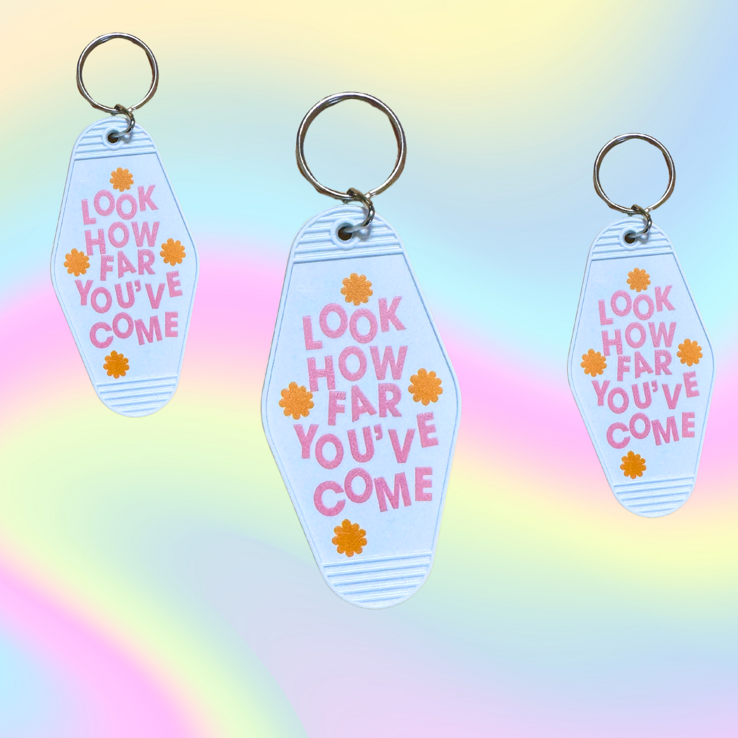 Look How Far You've Come Motel Keychain