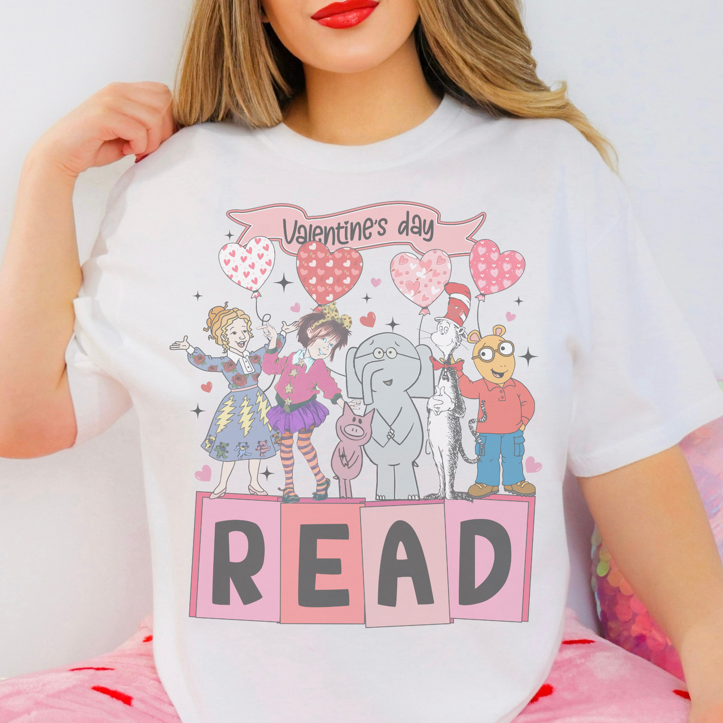 Valentines Read Sweatshirt or T Shirt