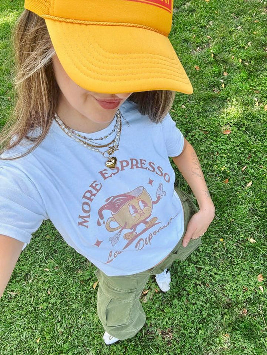 More Espresso Less Depresso Retro T Shirt