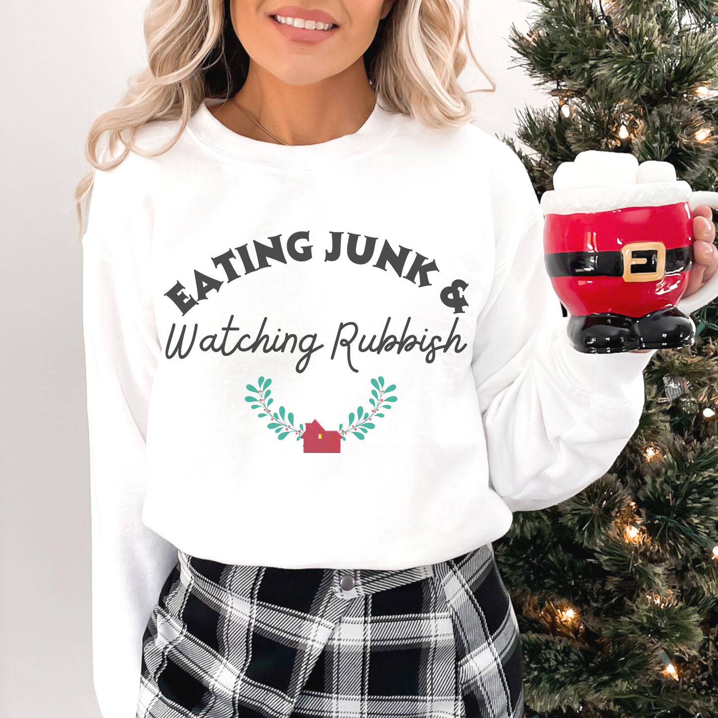 Eating Junk Retro T Shirt or Sweatshirt