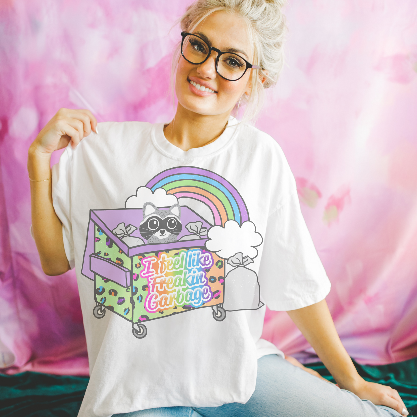 I Feel Like Garbage Retro T Shirt or Sweatshirt