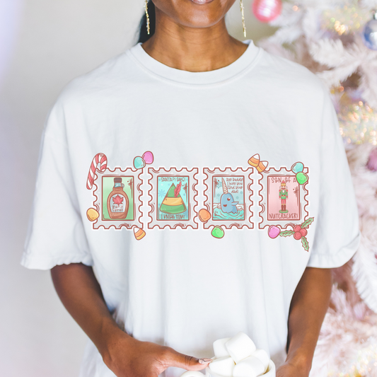 Elf Stamp Retro T Shirt or Sweatshirt