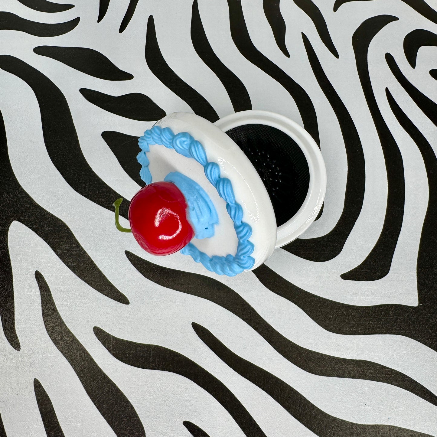 Fake Cake Cherry Compact Mirror and Comb