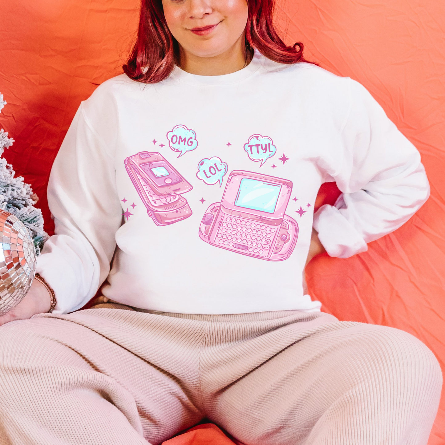 TTYL Throwback Retro Sweatshirt or T Shirt