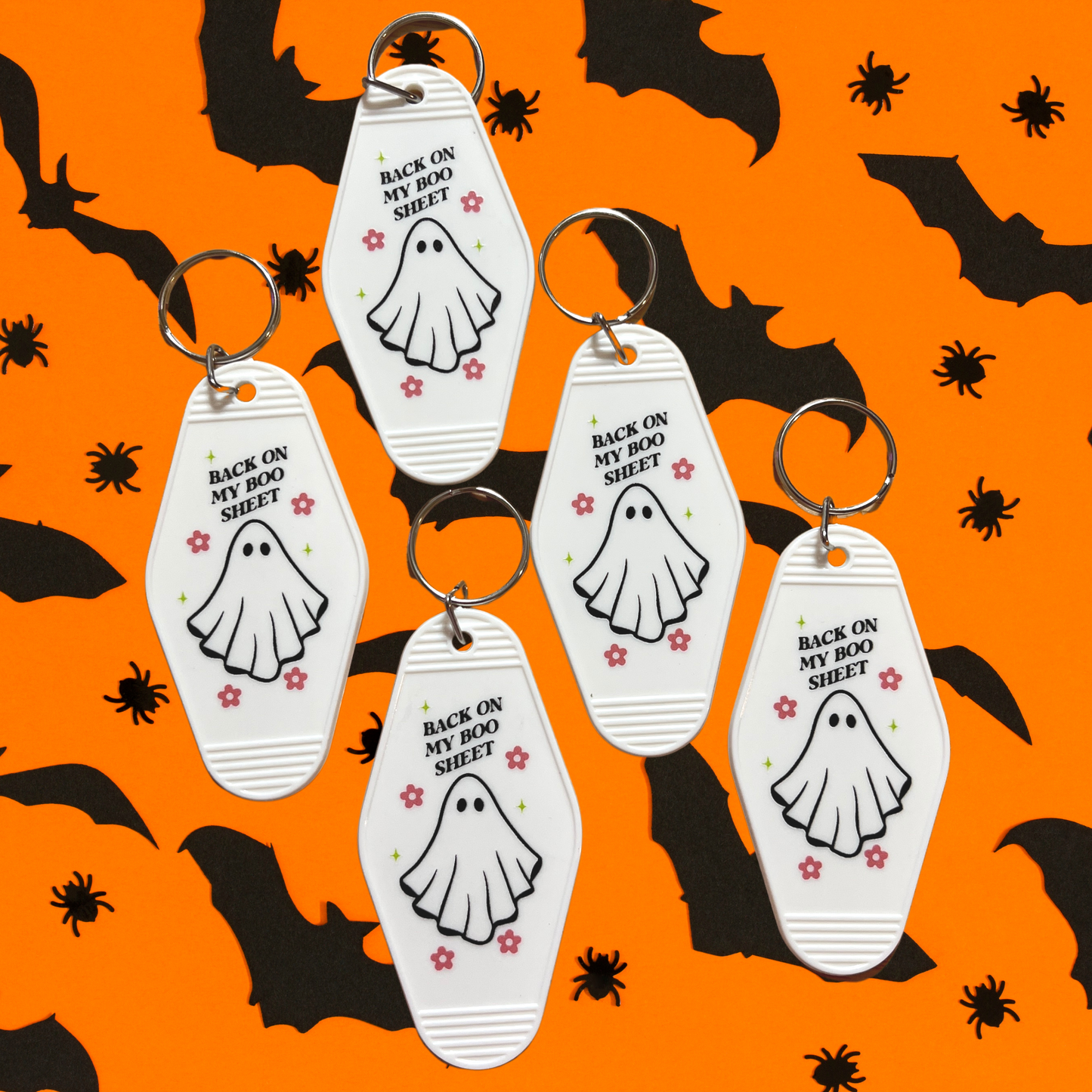Boo Sheet Motel Keychain