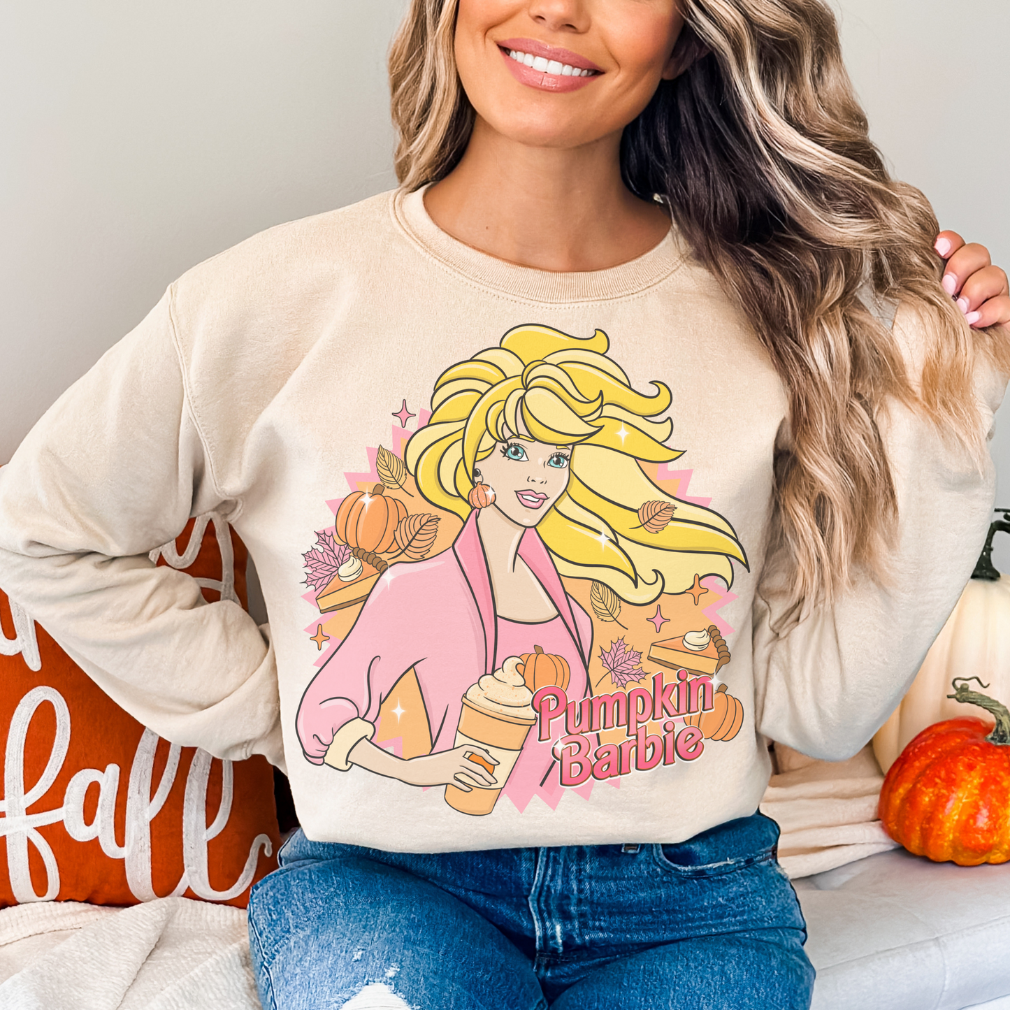 Pumpkin Retro T Shirt or Sweatshirt