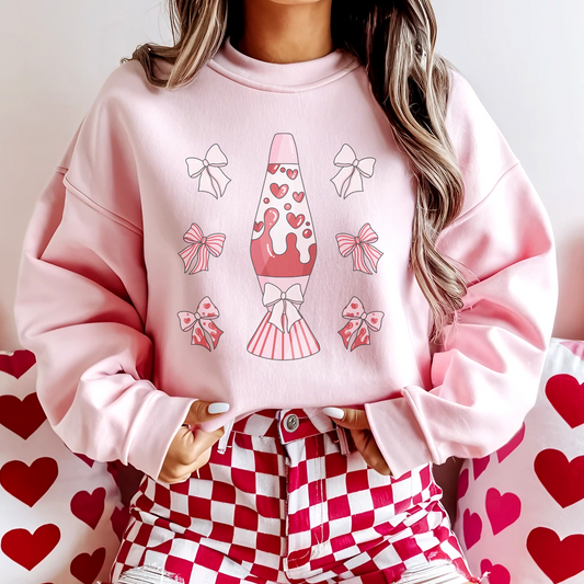 Valentines Lava Lamp Retro Sweatshirt or T Shirt