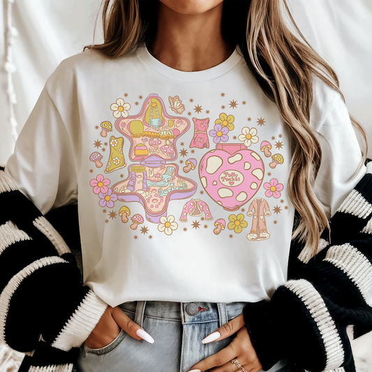 Mushy Pocket Girl Retro T Shirt or Sweatshirt