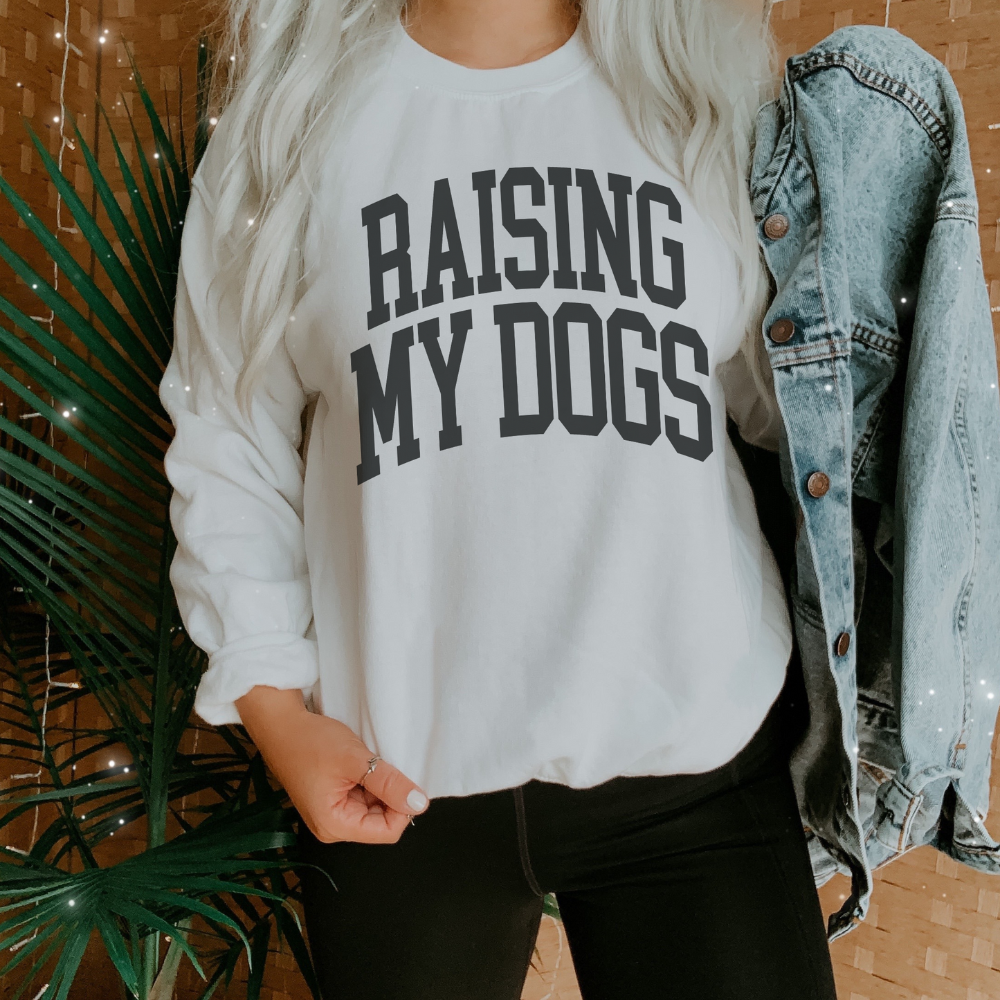 Raising My Dogs Forever Retro Sweatshirt or T Shirt