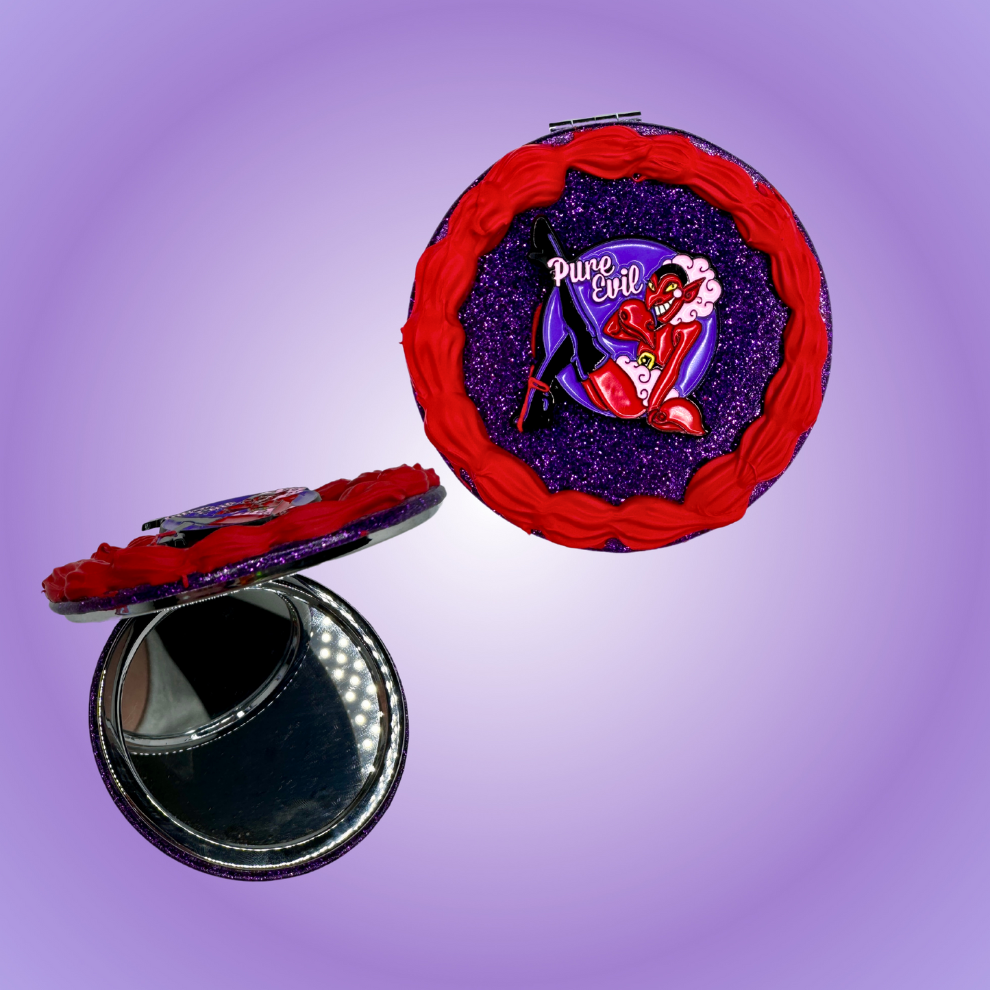 Pure Evil Fake Cake Compact Mirror