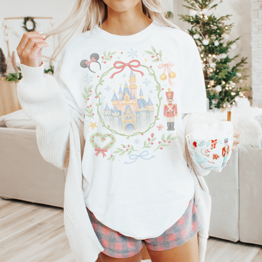 Coquette Bow Christmas  Retro T Shirt or Sweatshirt