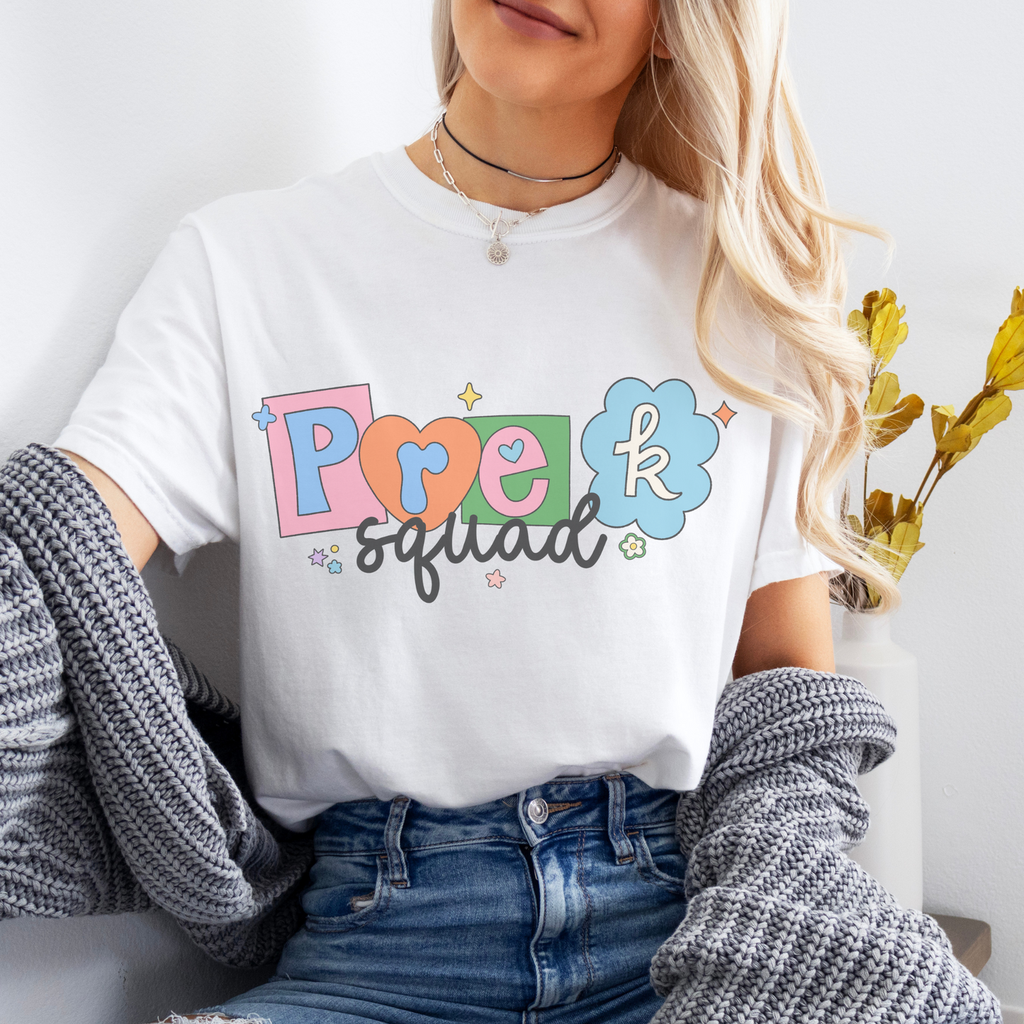 Pre K Squad Retro Sweatshirt or T Shirt