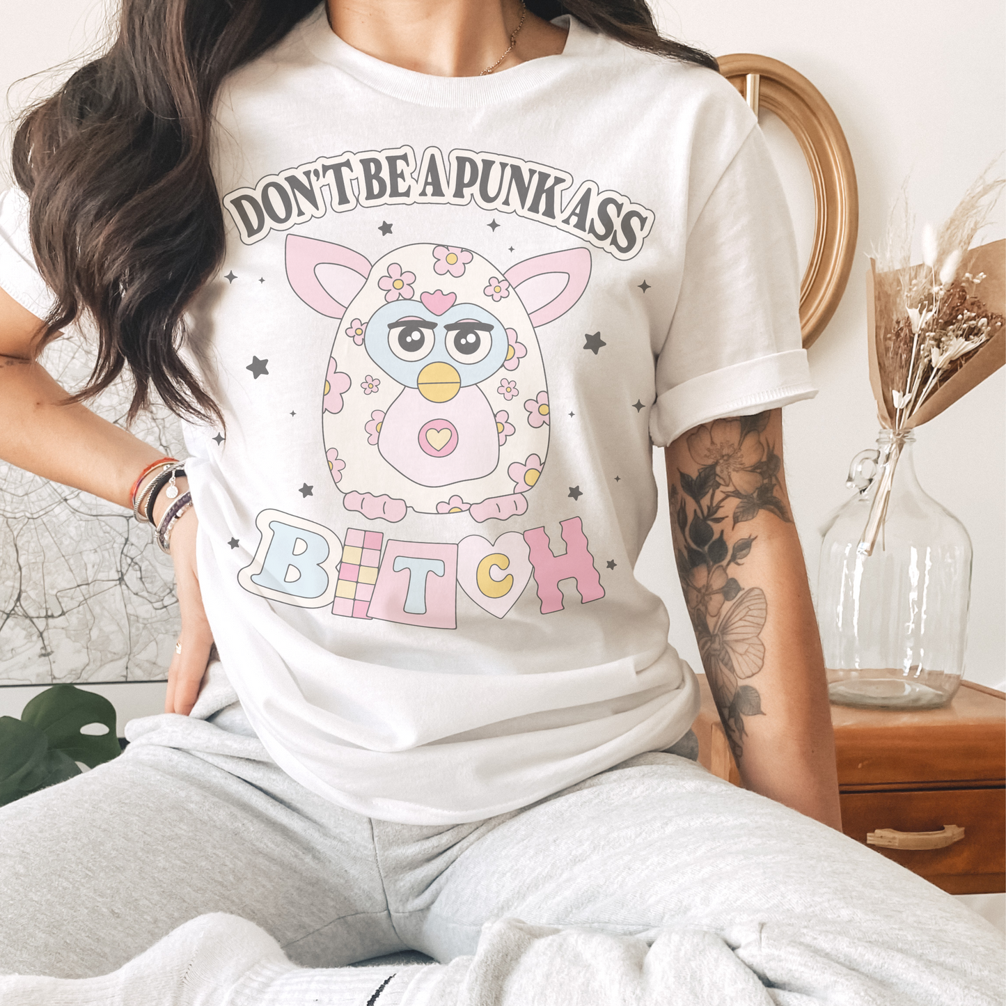 Don't Be A Punk Ass Bitch Retro Sweatshirt or T Shirt