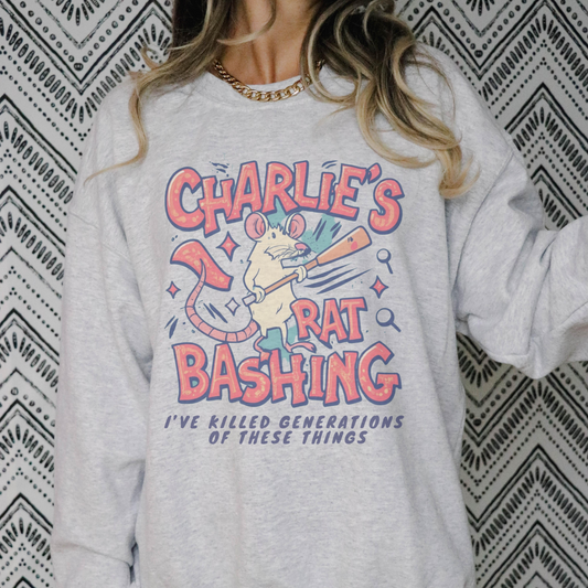 Charles Rat Bashing Retro Sweatshirt or T Shirt