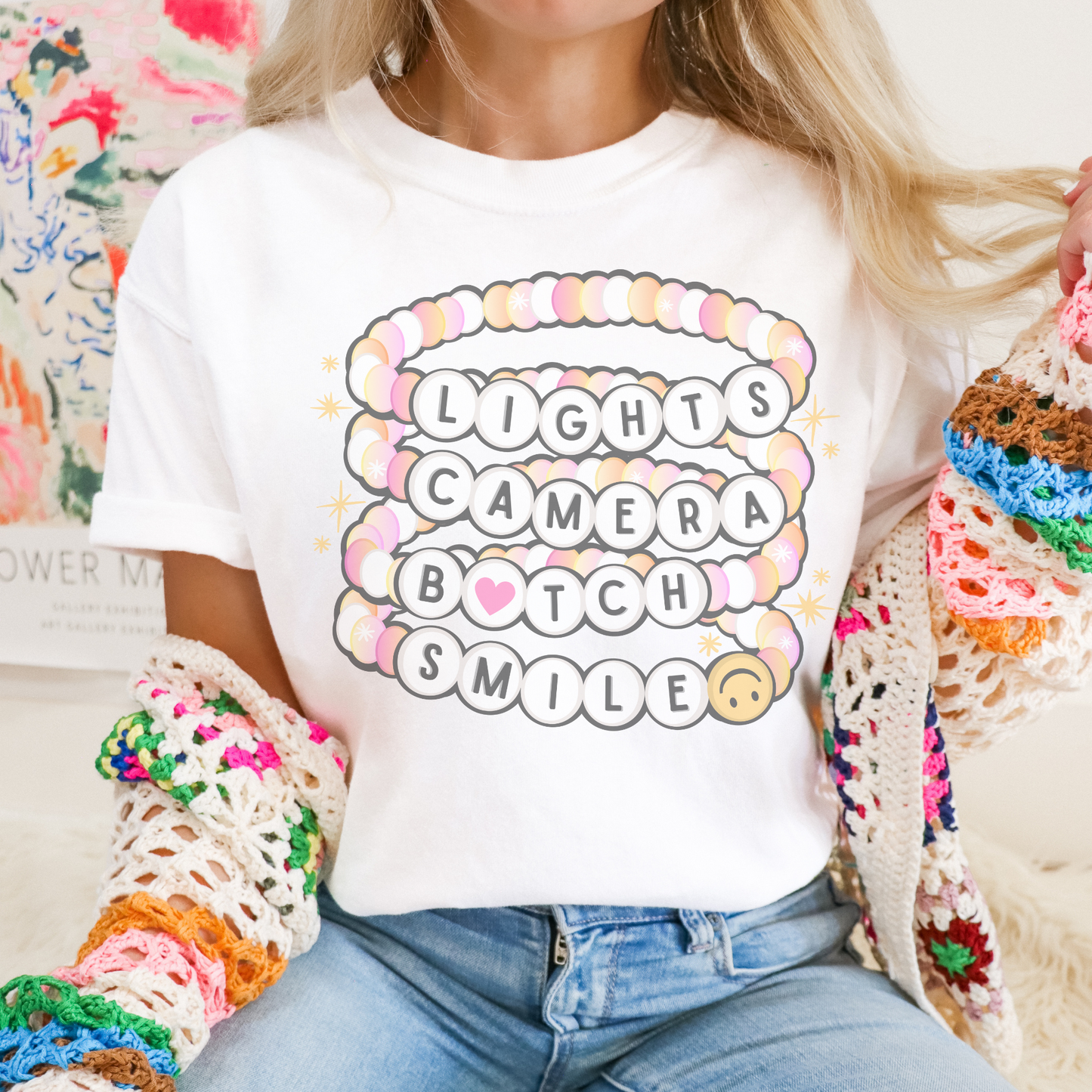 Lights Camera Retro Sweatshirt or T Shirt
