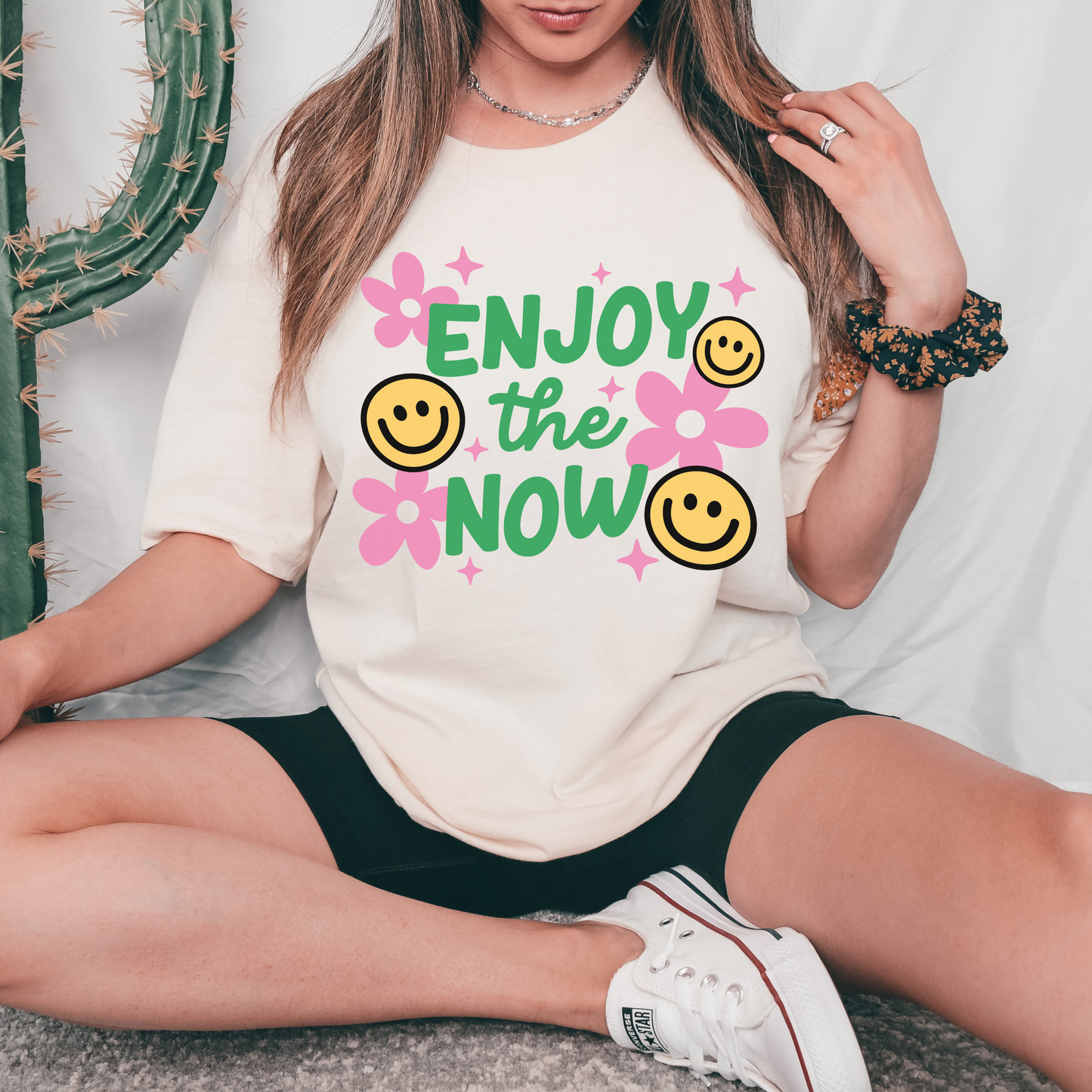 Enjoy The Now Retro T Shirt / Sweatshirt
