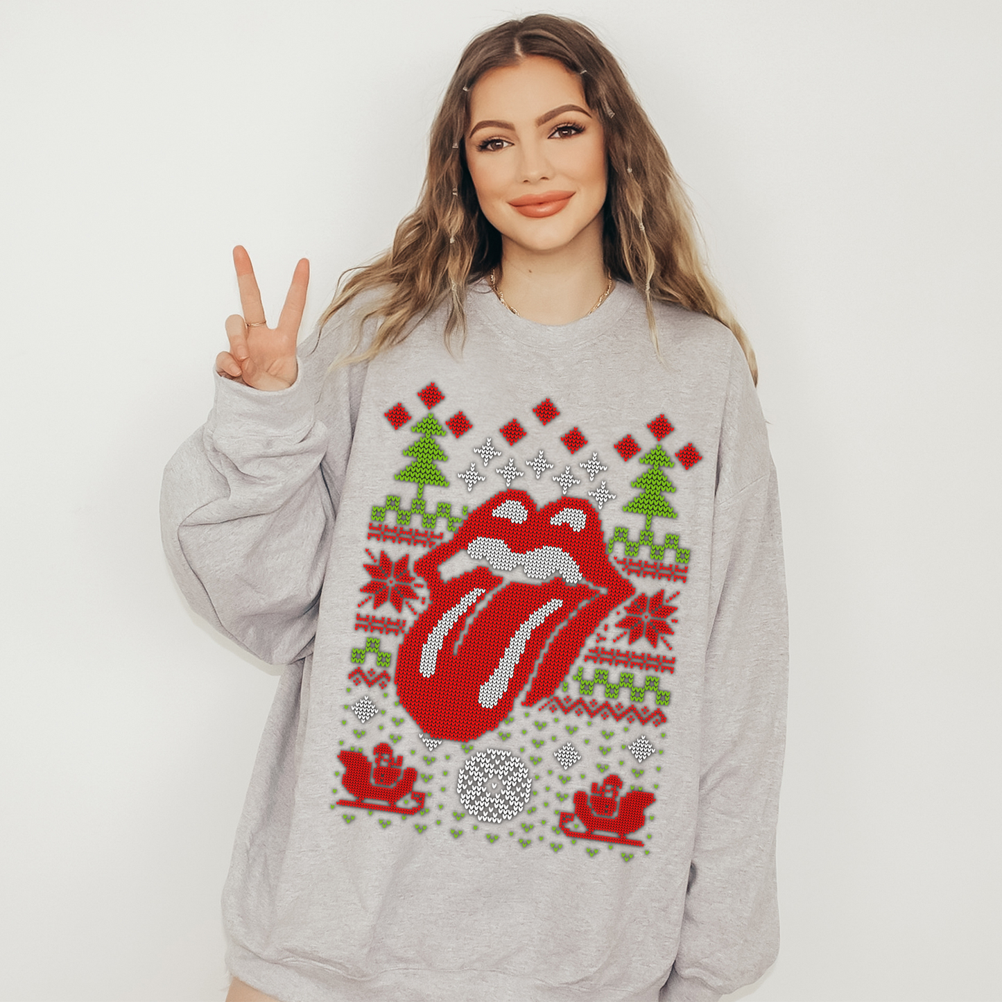 Christmas Tongue Ugly Sweatshirt / T Shirt