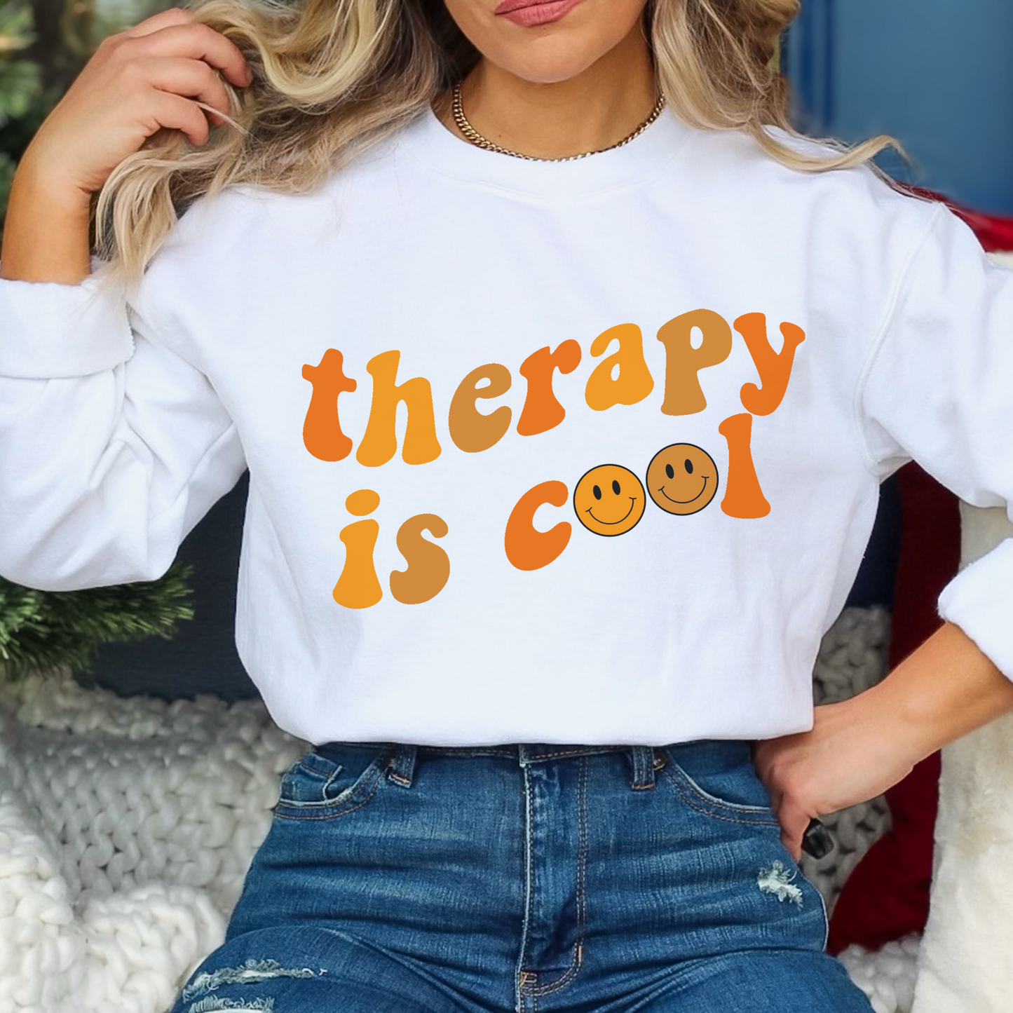 Therapy is Cool Retro T Shirt