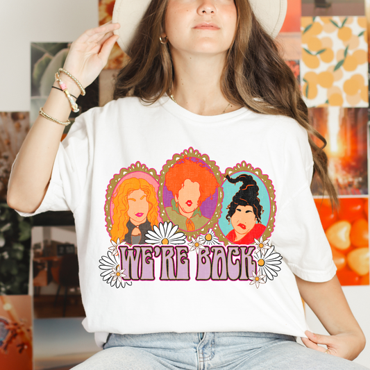 Were Back Portrait T Shirt