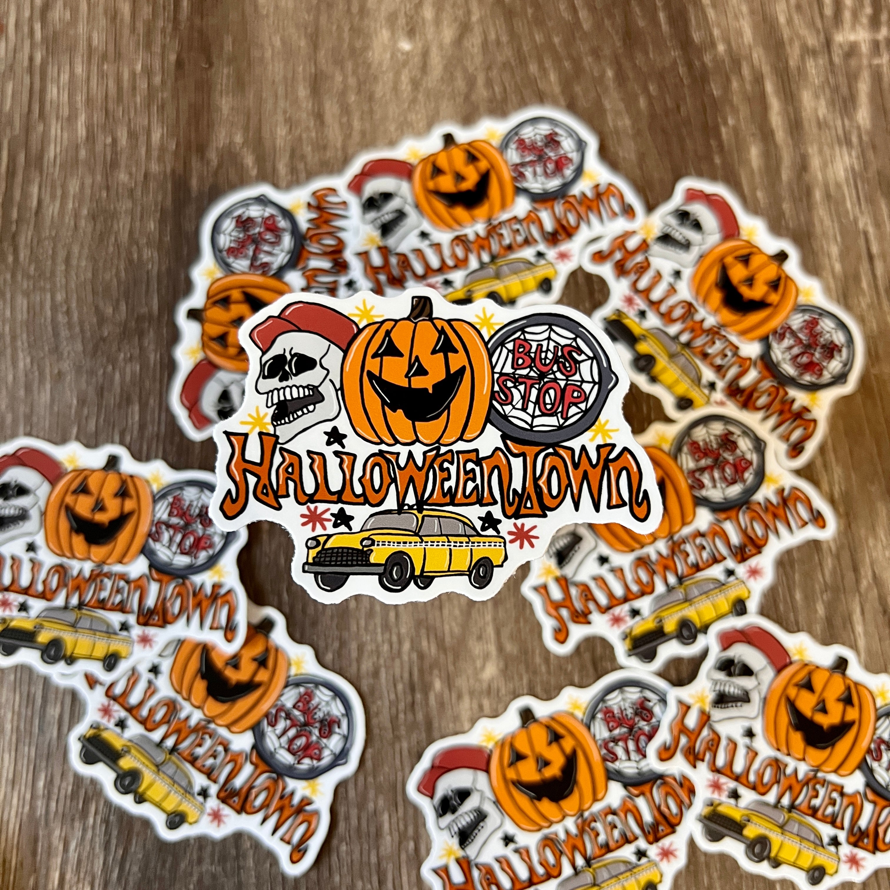 Halloween town Vinyl Water Bottle Sticker The Boise Babes