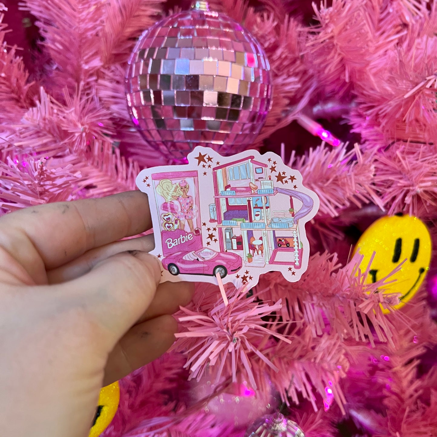 Pink Dream House Vinyl Sticker