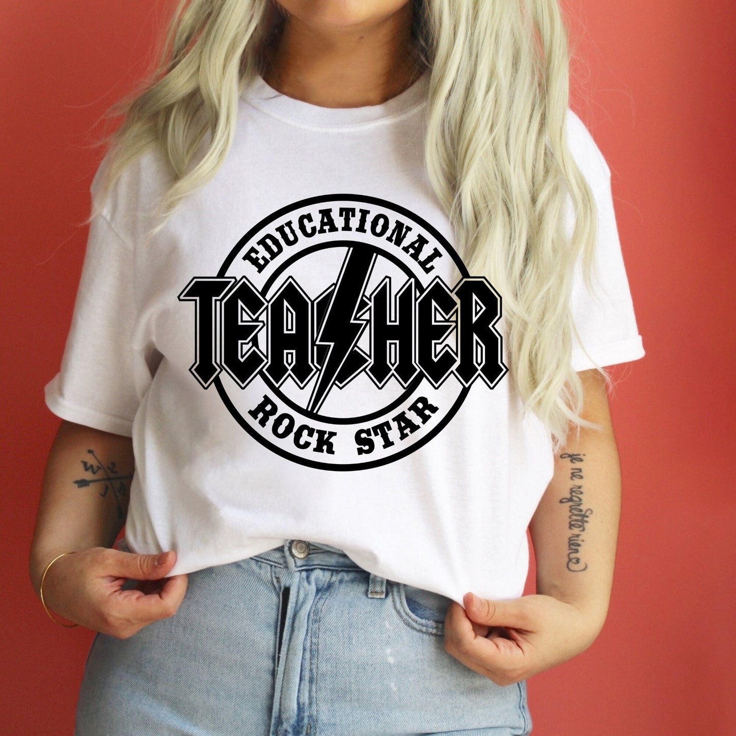 Teacher Rock Retro School Shirt