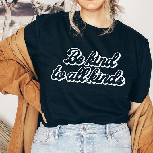 Be Kind to All Kinds Retro T Shirt