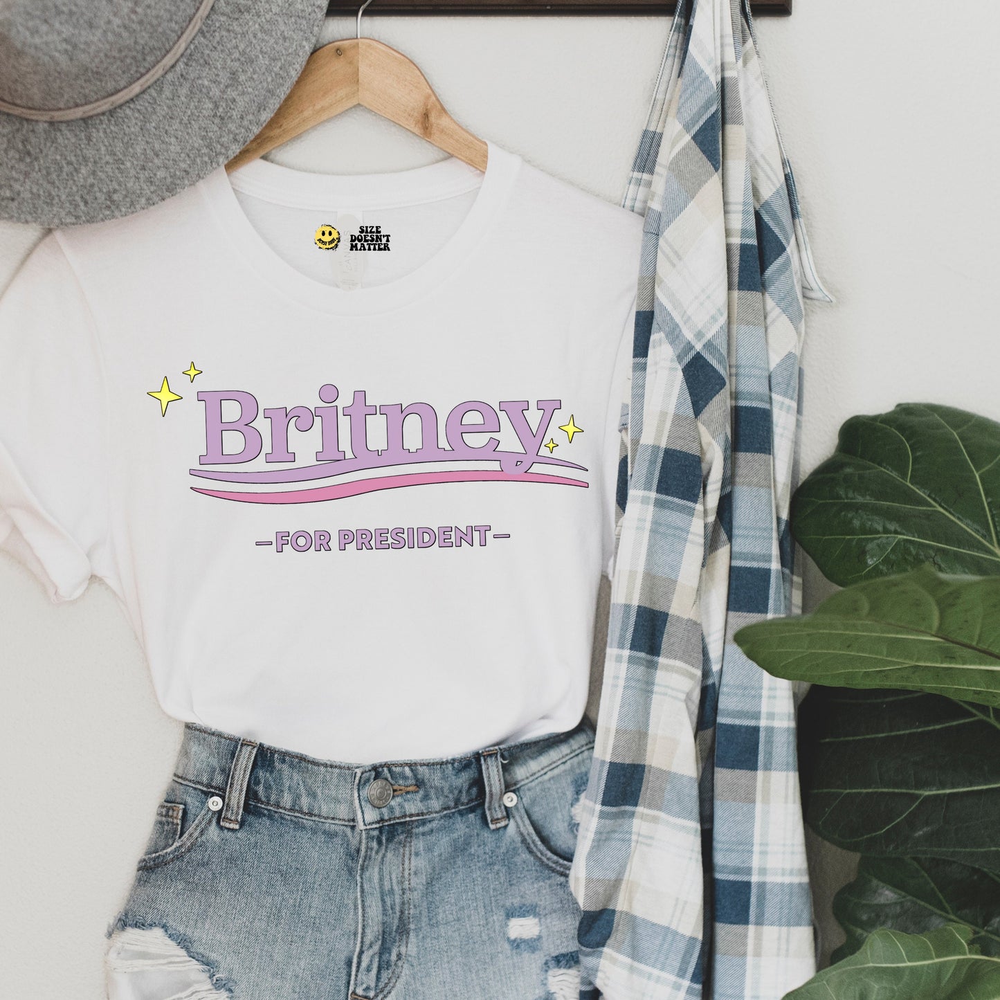 Britney for President Pink Retro T Shirt