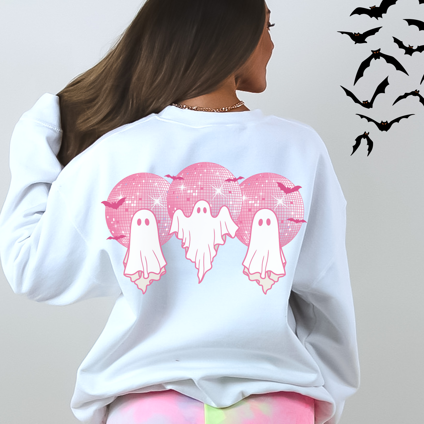 Pink Disco Ghost Sweatshirt