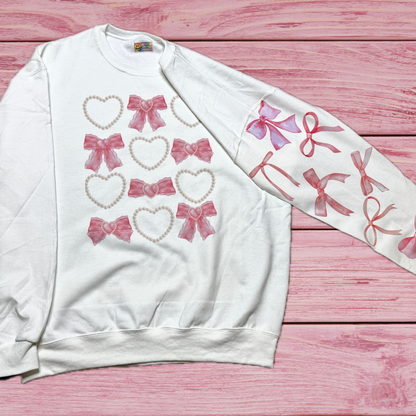 Bows & Pearls Retro Sweatshirt