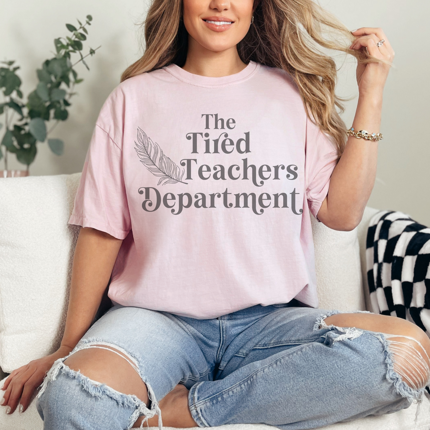 The Tired Teachers Retro T Shirt