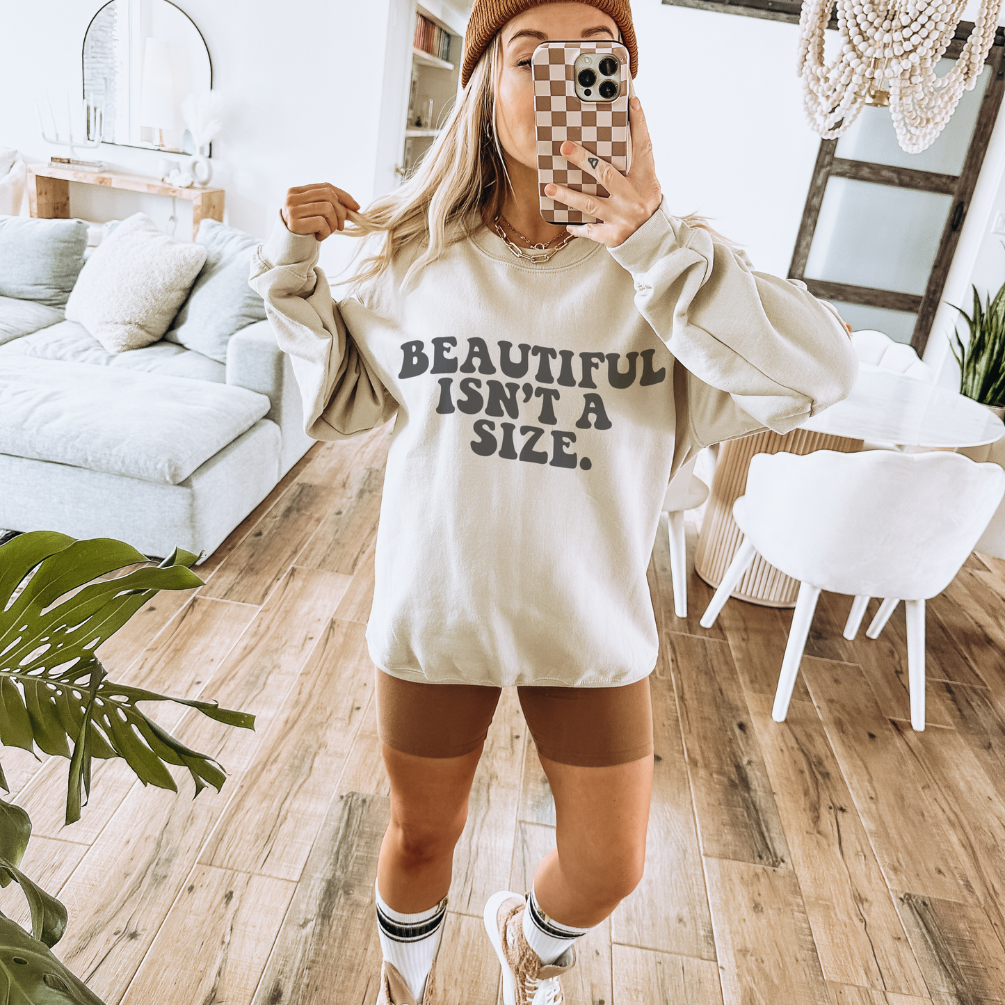 Beautiful Isn't A Size Mama Jill Retro T Shirt or Sweatshirt