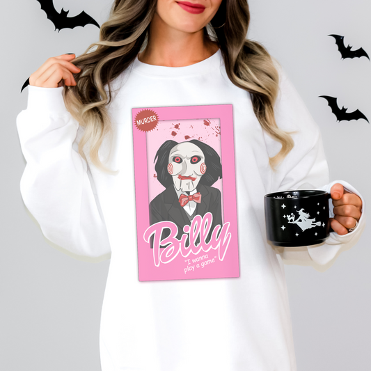 Horror Gamer Doll Retro Sweatshirt