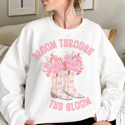 Bloom Through The Gloom Retro T Shirt or Sweatshirt