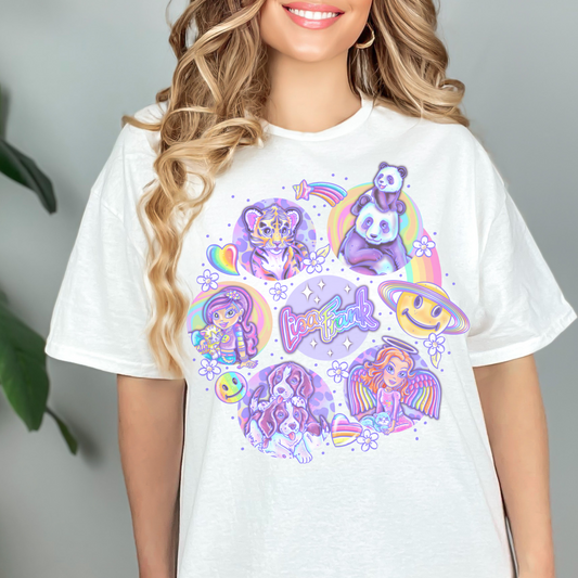 Circle 90s Girl Retro T Shirt