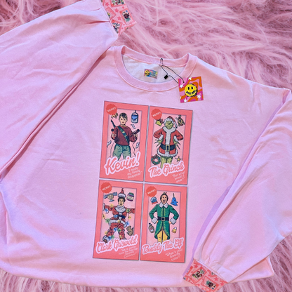 Christmas Doll Friends Retro Sweatshirt