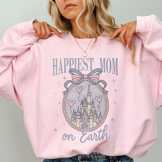 Happiest Mom Retro T Shirt or Sweatshirt